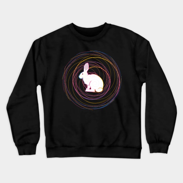 White Rabbit Crewneck Sweatshirt by Maxsomma